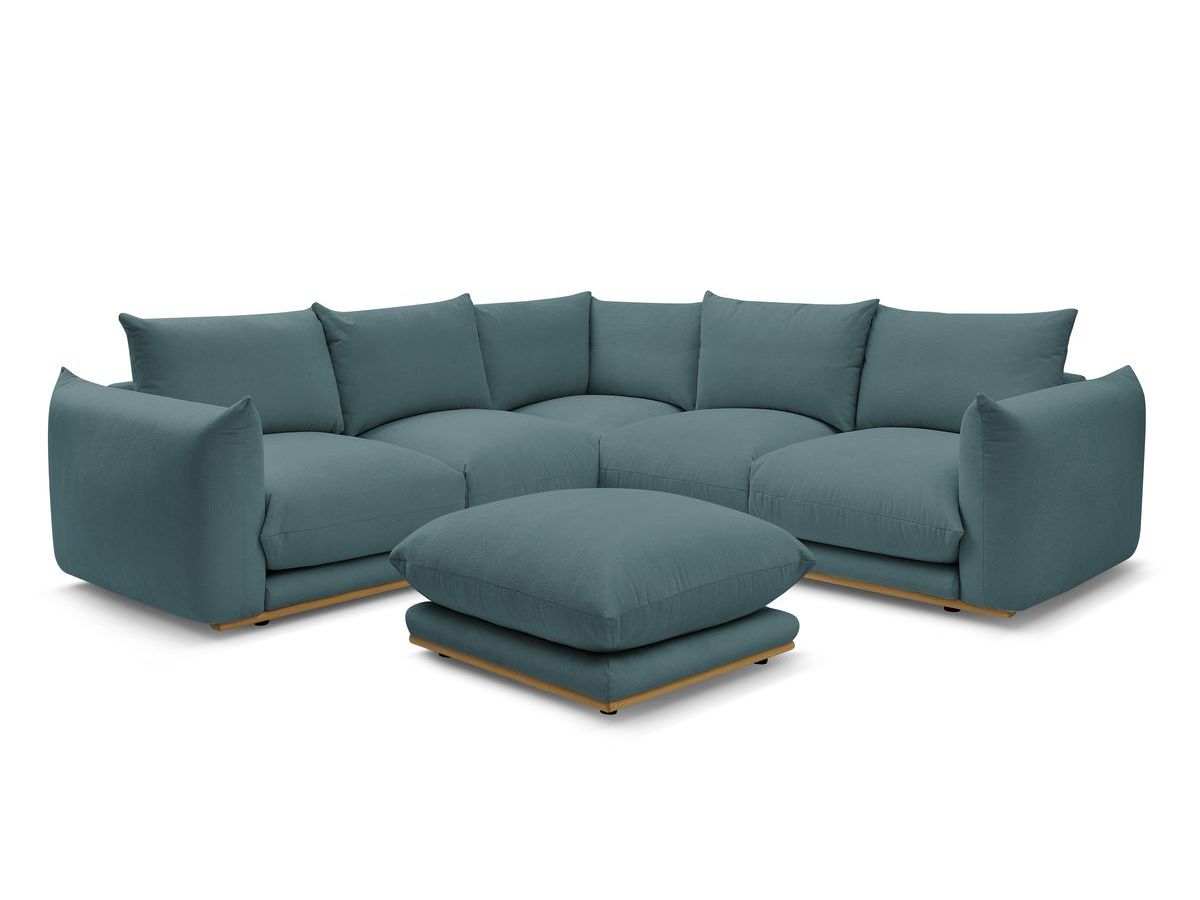 Canapé d'angle réversible ERNEST avec pouf