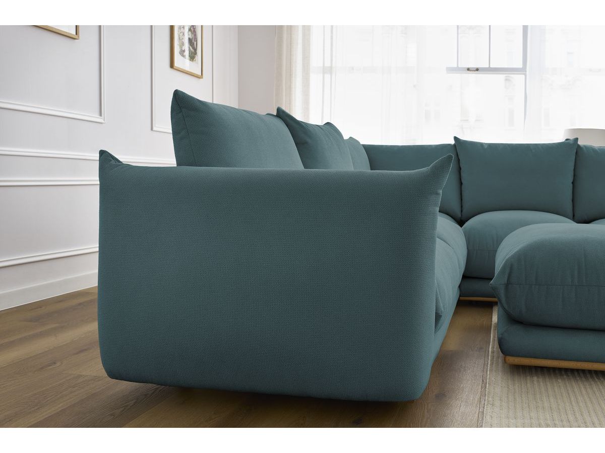 Canapé d'angle réversible ERNEST avec pouf