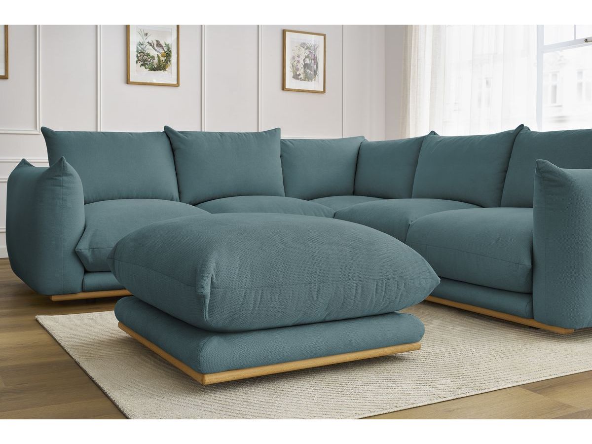 Canapé d'angle réversible ERNEST avec pouf