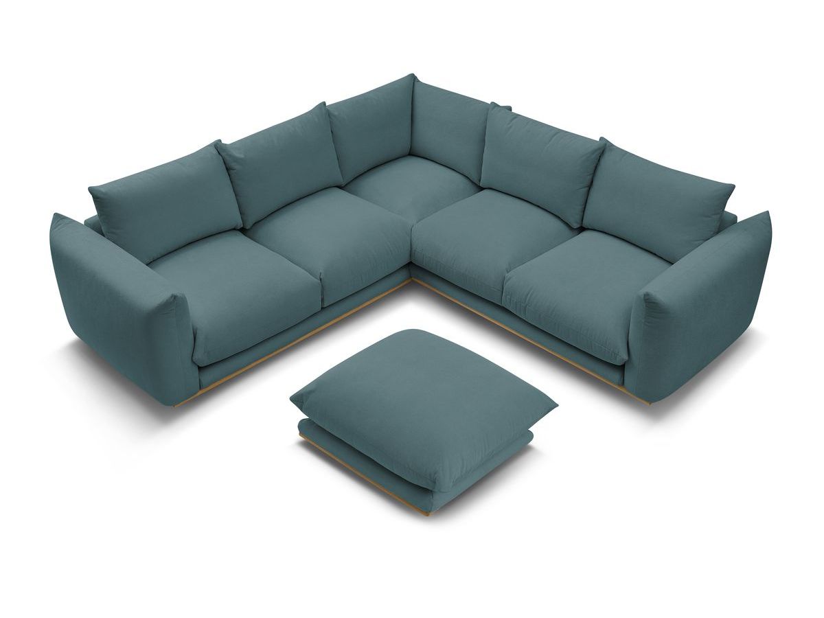 Canapé d'angle réversible ERNEST avec pouf