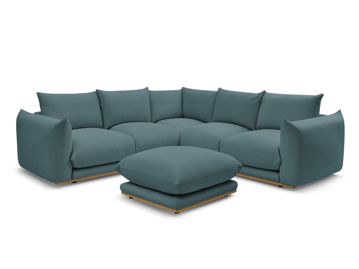 Canapé d'angle réversible ERNEST avec pouf