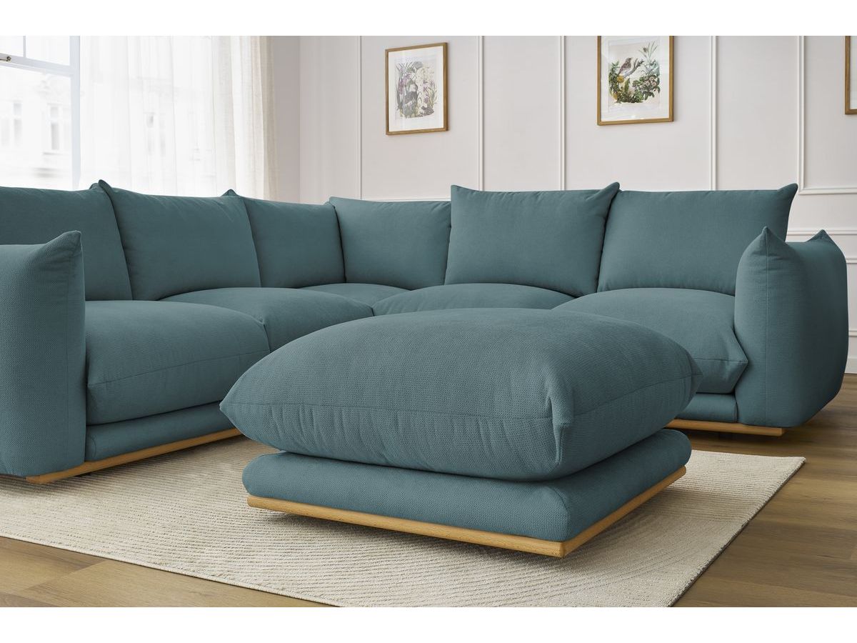 Canapé d'angle réversible ERNEST avec pouf
