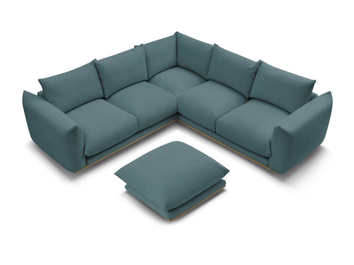 Canapé d'angle réversible ERNEST avec pouf