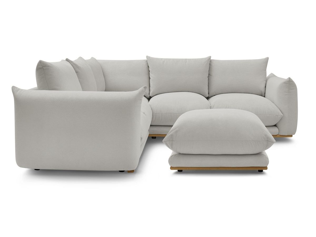 Canapé d'angle réversible ERNEST avec pouf