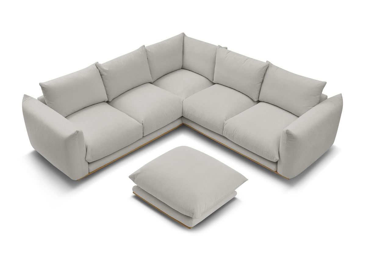 Canapé d'angle réversible ERNEST avec pouf