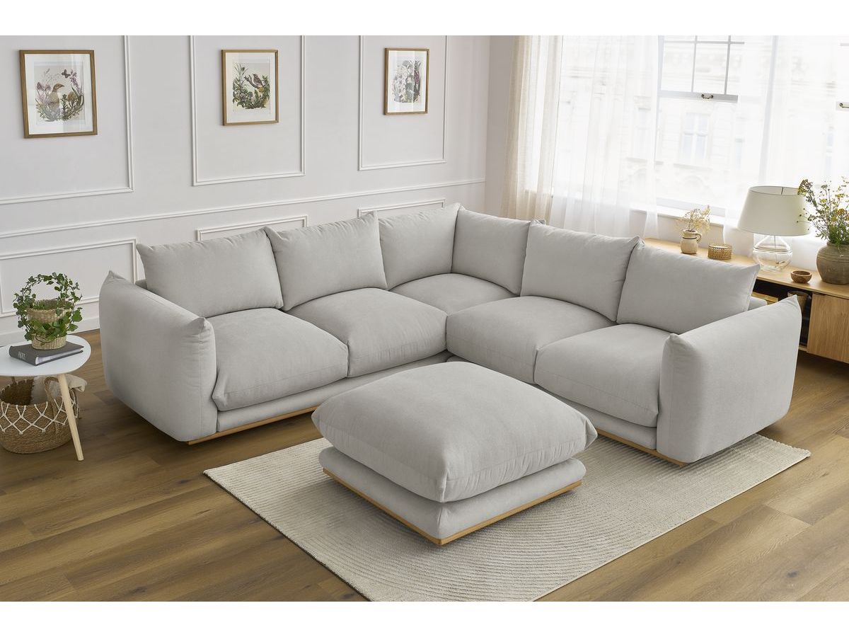 Canapé d'angle réversible ERNEST avec pouf