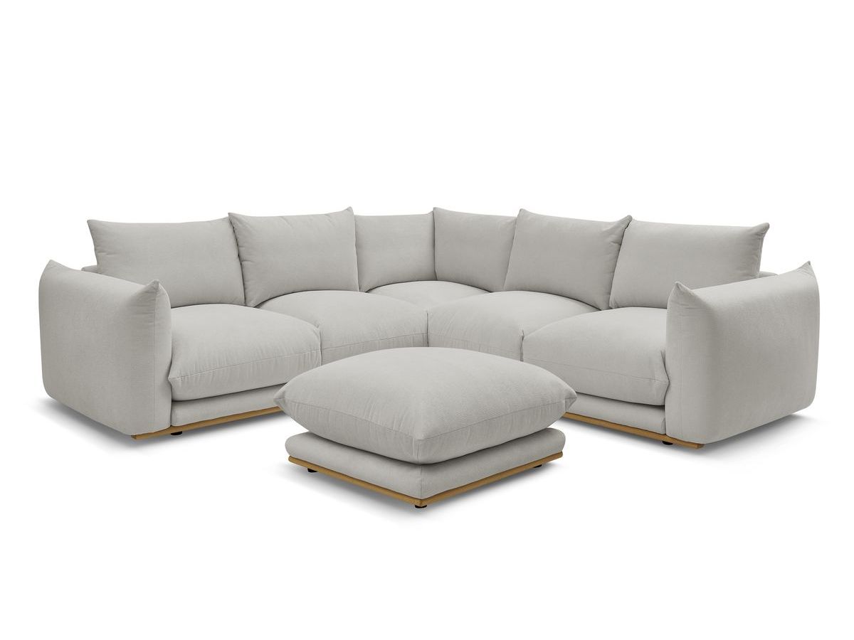 Canapé d'angle réversible ERNEST avec pouf