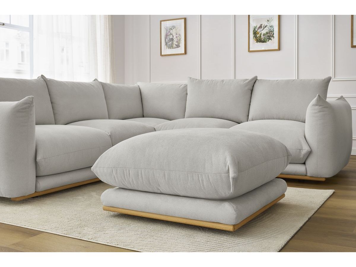 Canapé d'angle réversible ERNEST avec pouf