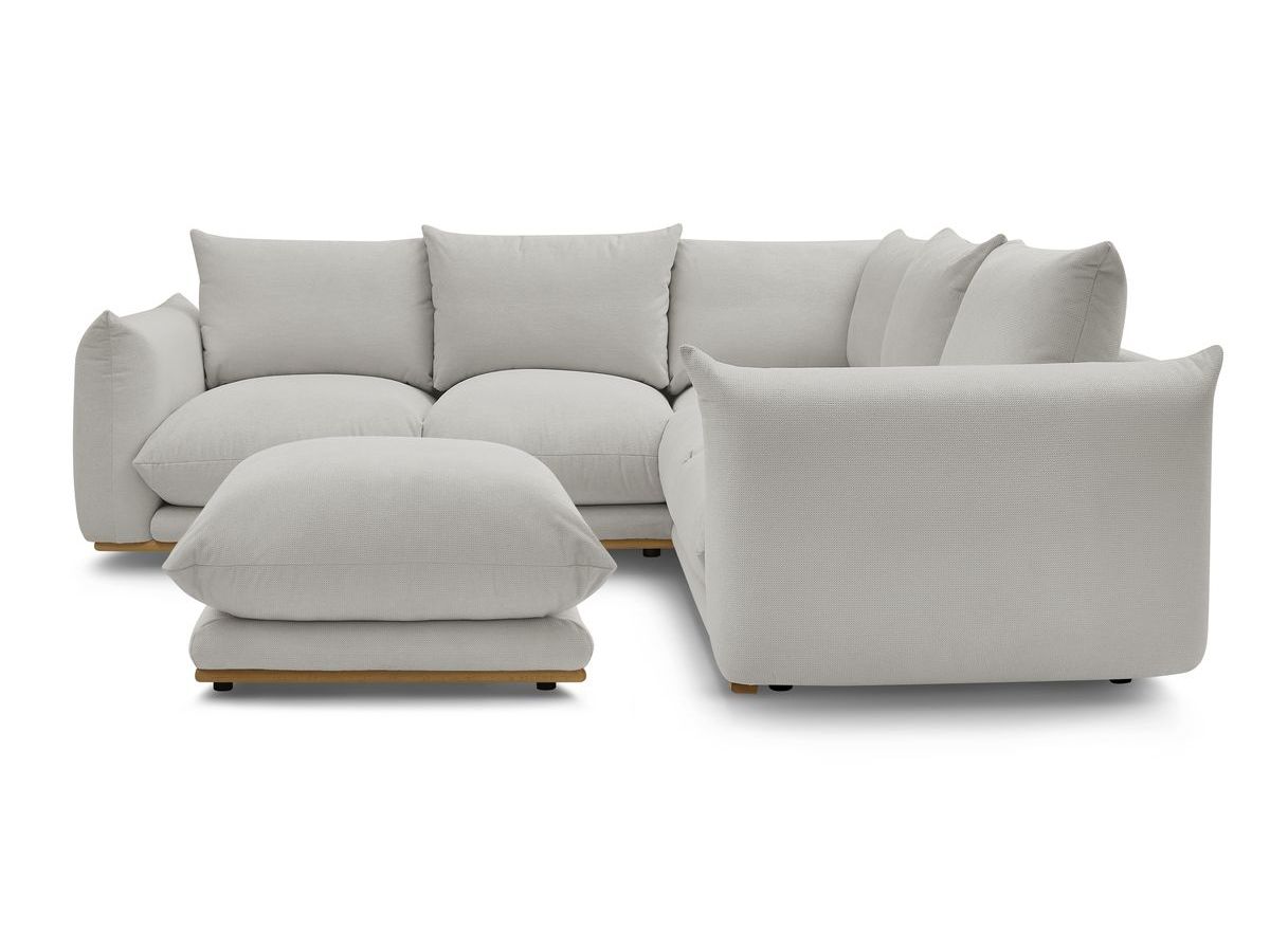 Canapé d'angle réversible ERNEST avec pouf