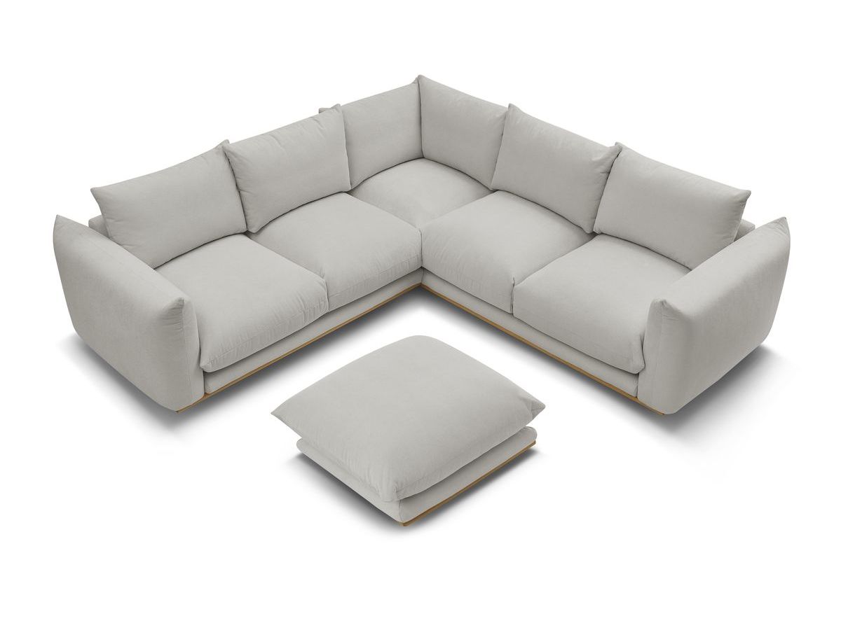Canapé d'angle réversible ERNEST avec pouf