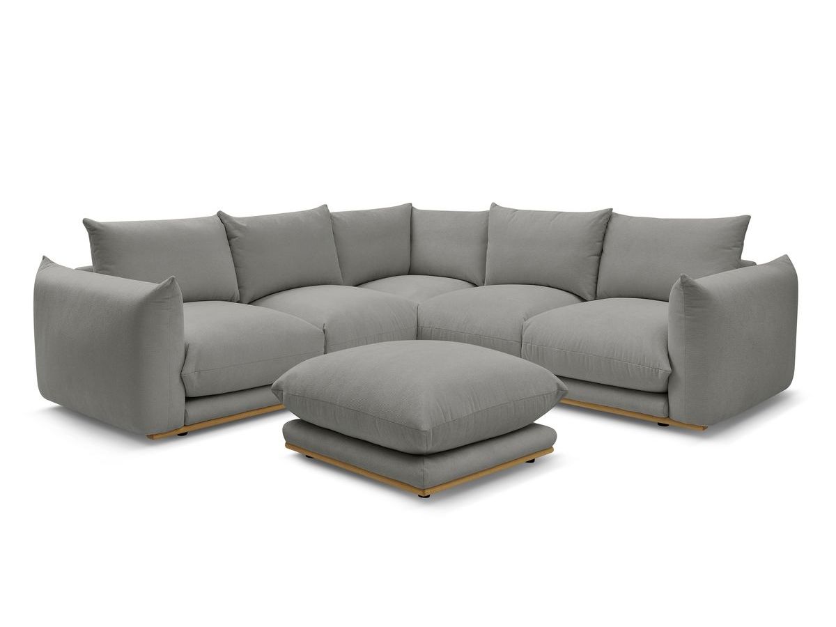 Canapé d'angle réversible ERNEST avec pouf