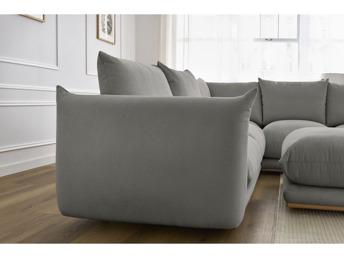 Canapé d'angle réversible ERNEST avec pouf