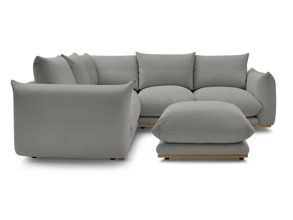 Canapé d'angle réversible ERNEST avec pouf