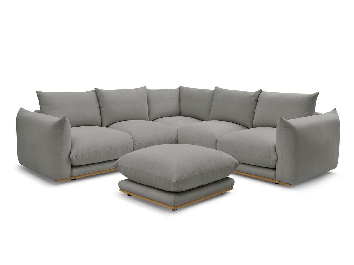 Canapé d'angle réversible ERNEST avec pouf