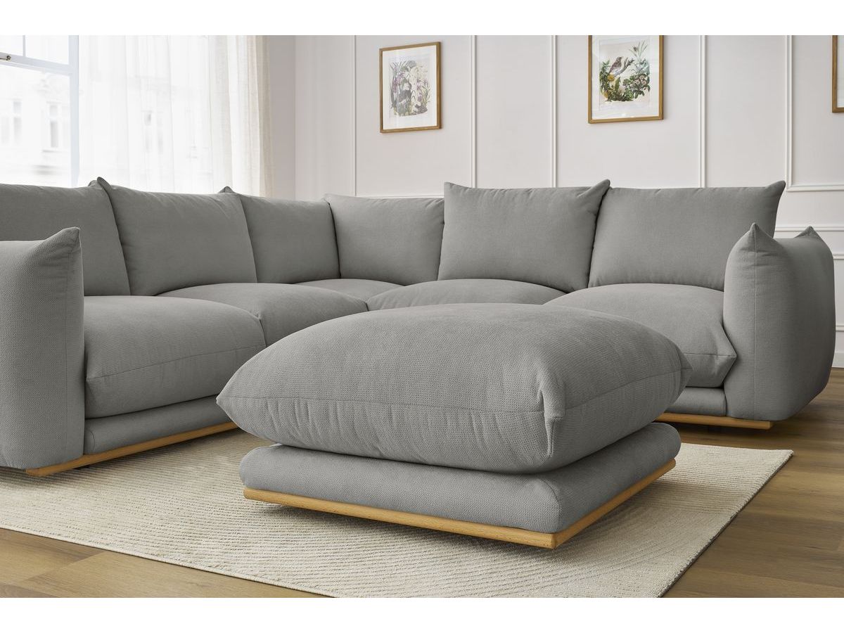 Canapé d'angle réversible ERNEST avec pouf