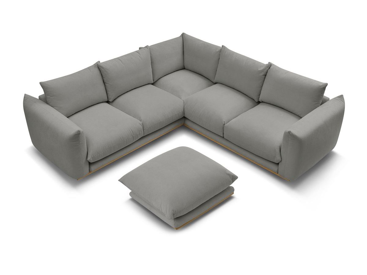 Canapé d'angle réversible ERNEST avec pouf