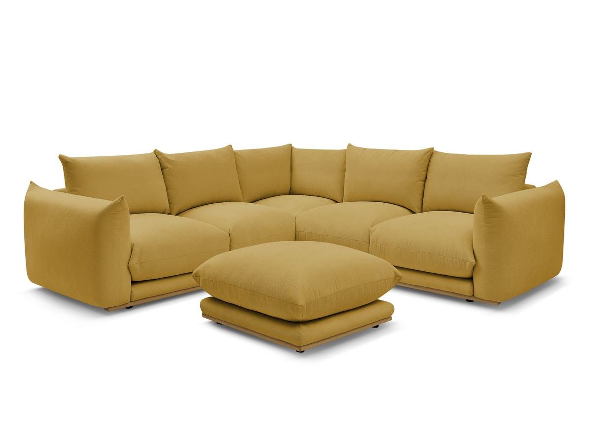 Canapé d'angle réversible ERNEST avec pouf
