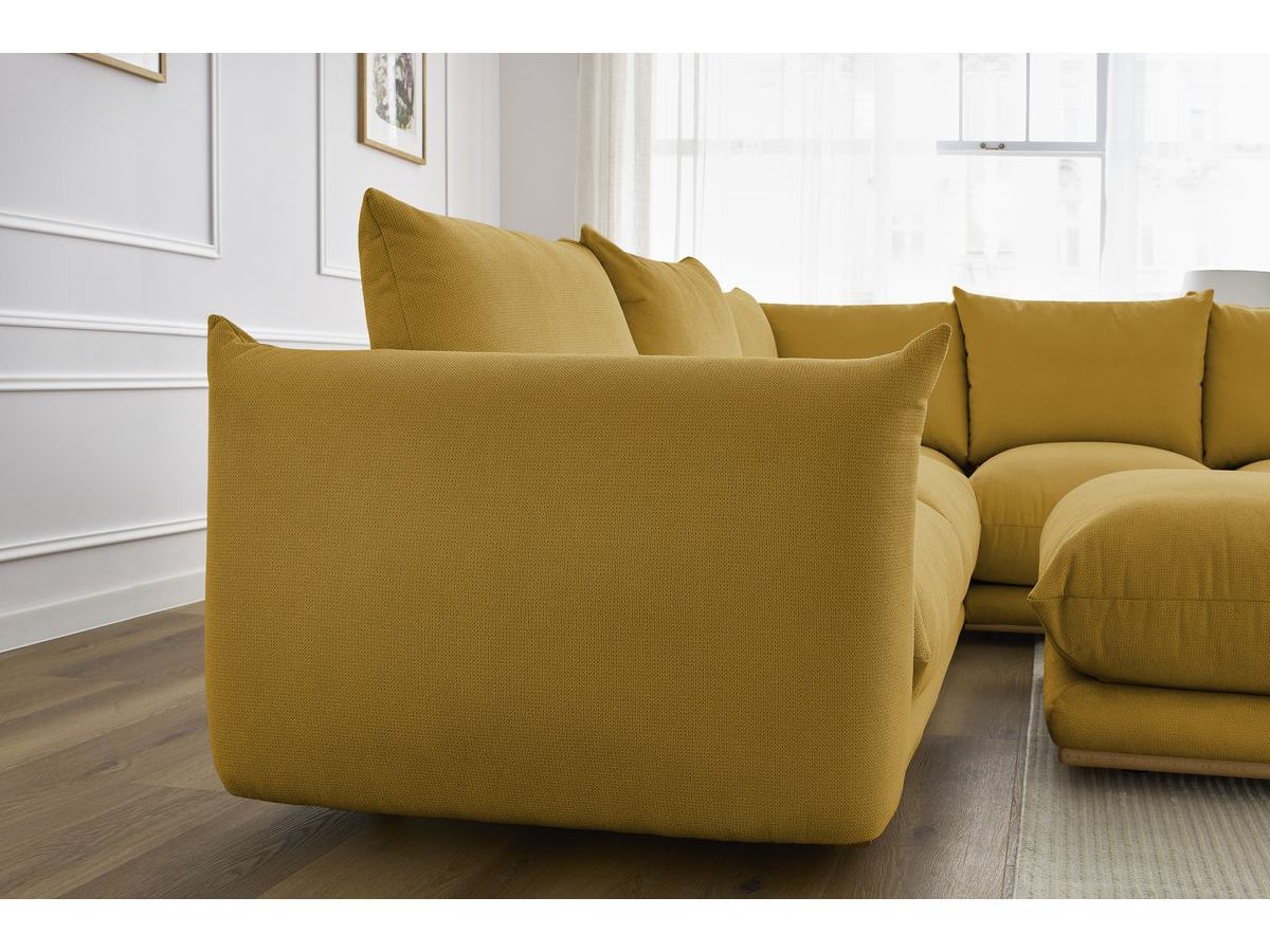 Canapé d'angle réversible ERNEST avec pouf
