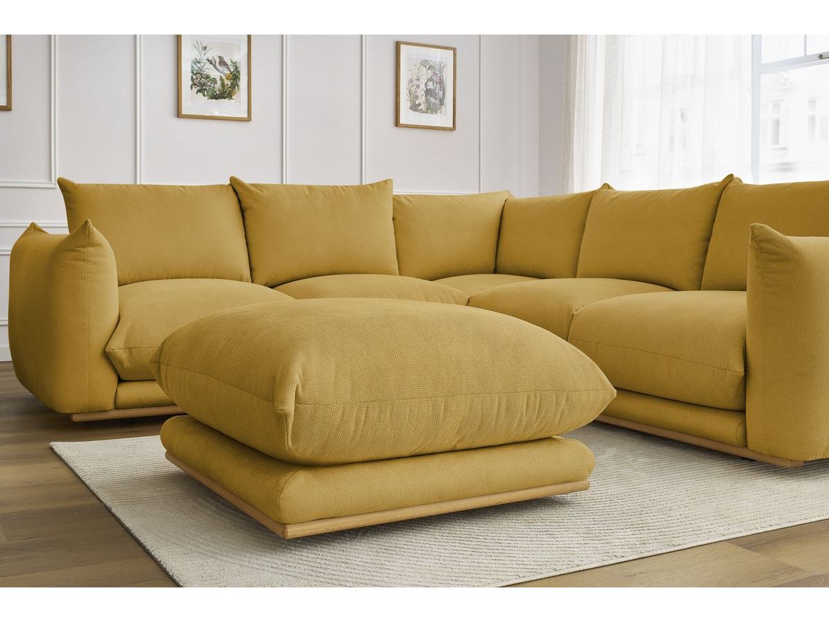 Canapé d'angle réversible ERNEST avec pouf
