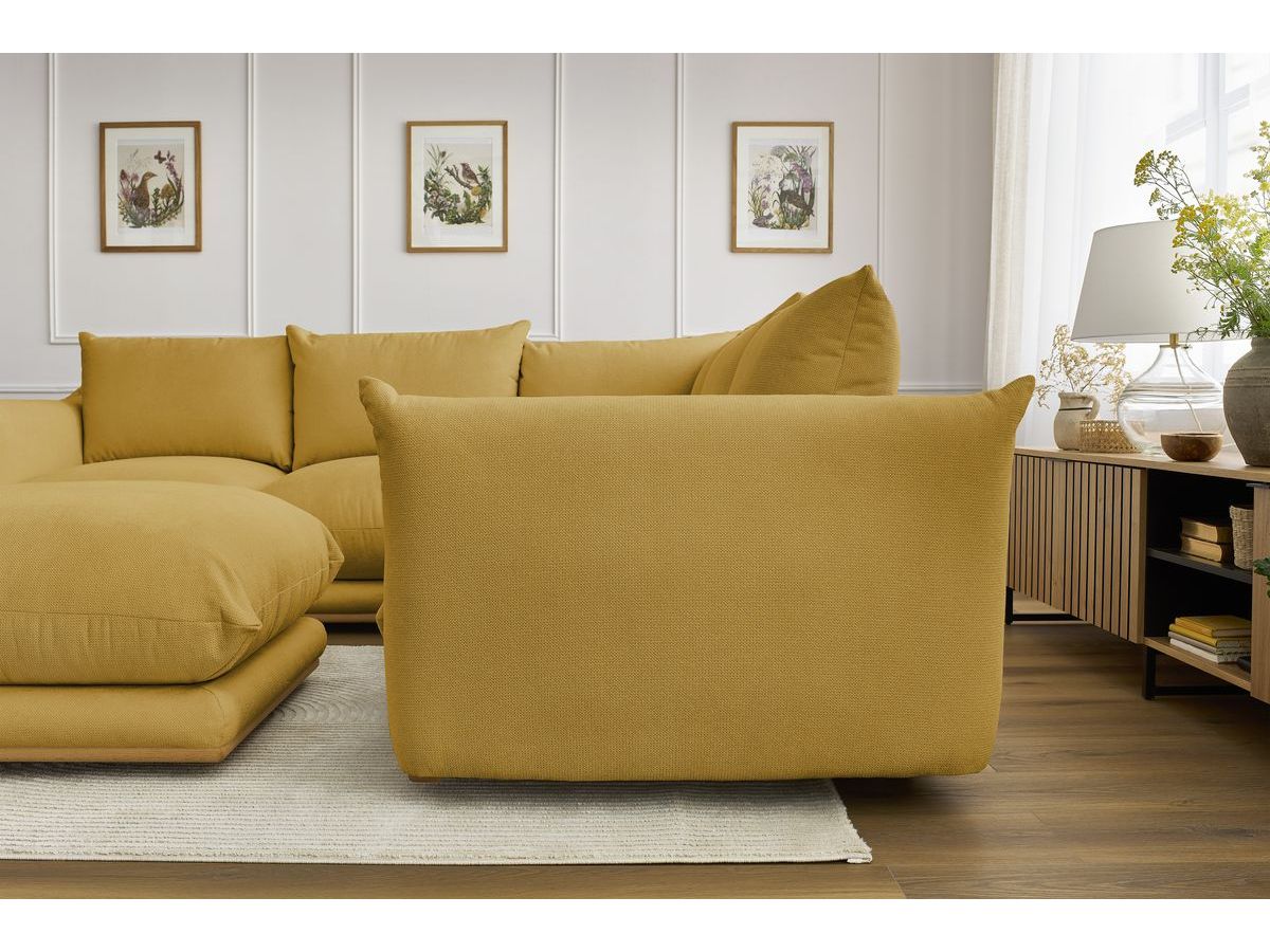 Canapé d'angle réversible ERNEST avec pouf