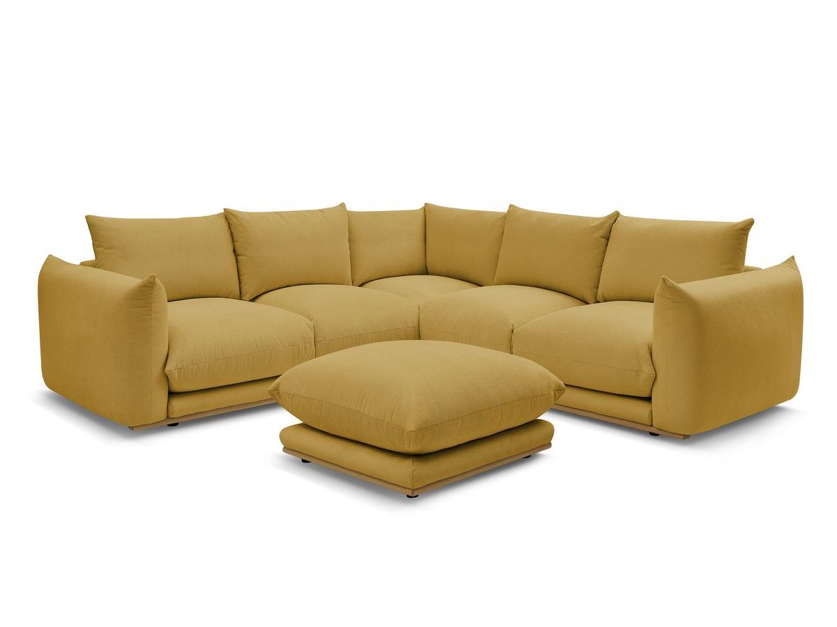 Canapé d'angle réversible ERNEST avec pouf
