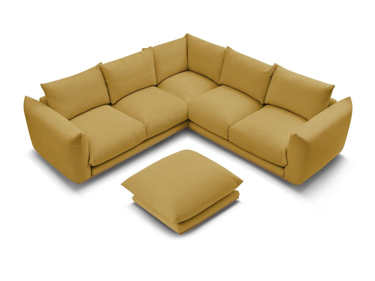 Canapé d'angle réversible ERNEST avec pouf