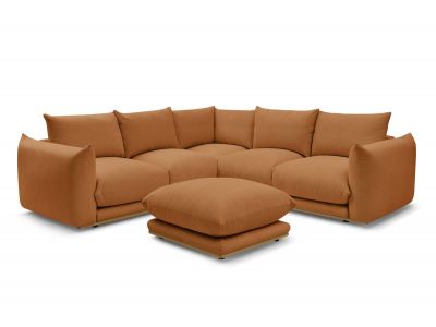 Canapé d'angle réversible ERNEST avec pouf