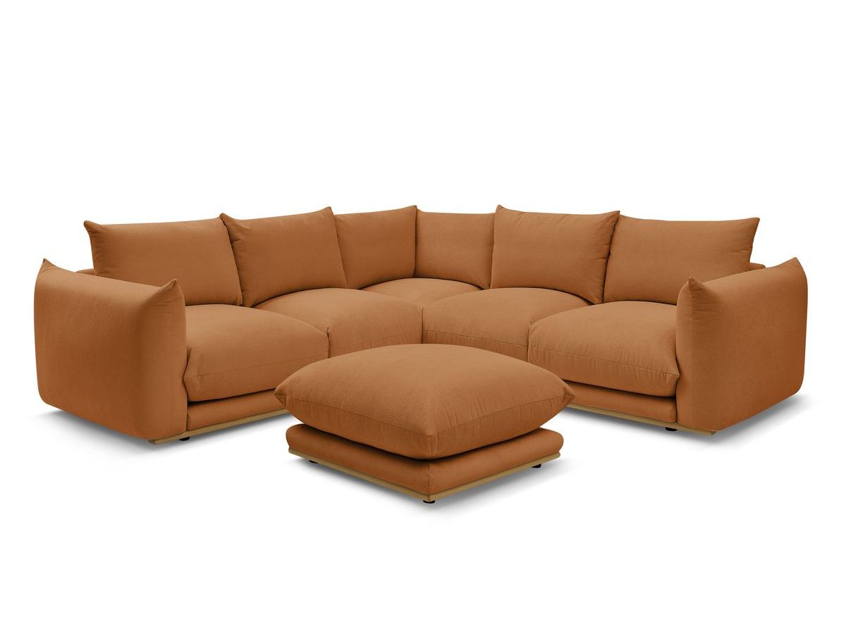 Canapé d'angle réversible ERNEST avec pouf