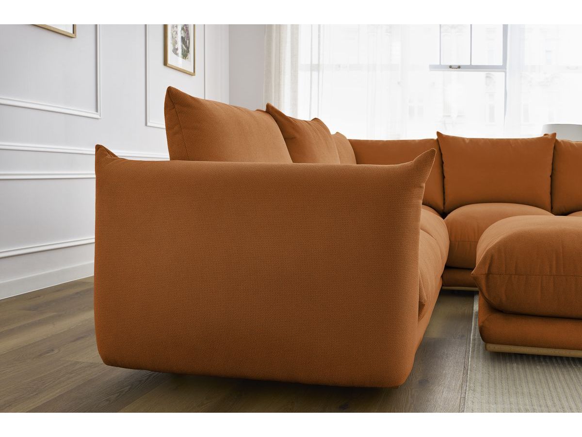 Canapé d'angle réversible ERNEST avec pouf