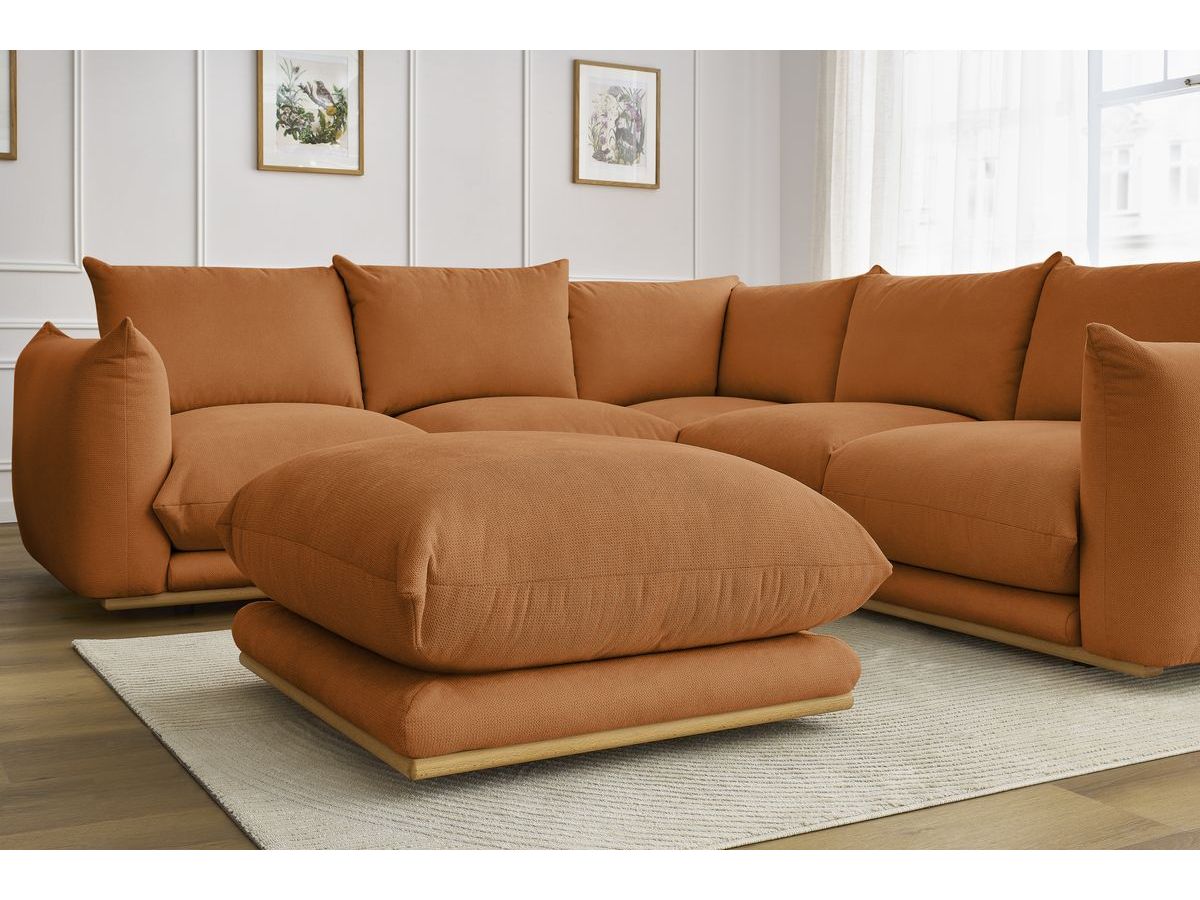Canapé d'angle réversible ERNEST avec pouf