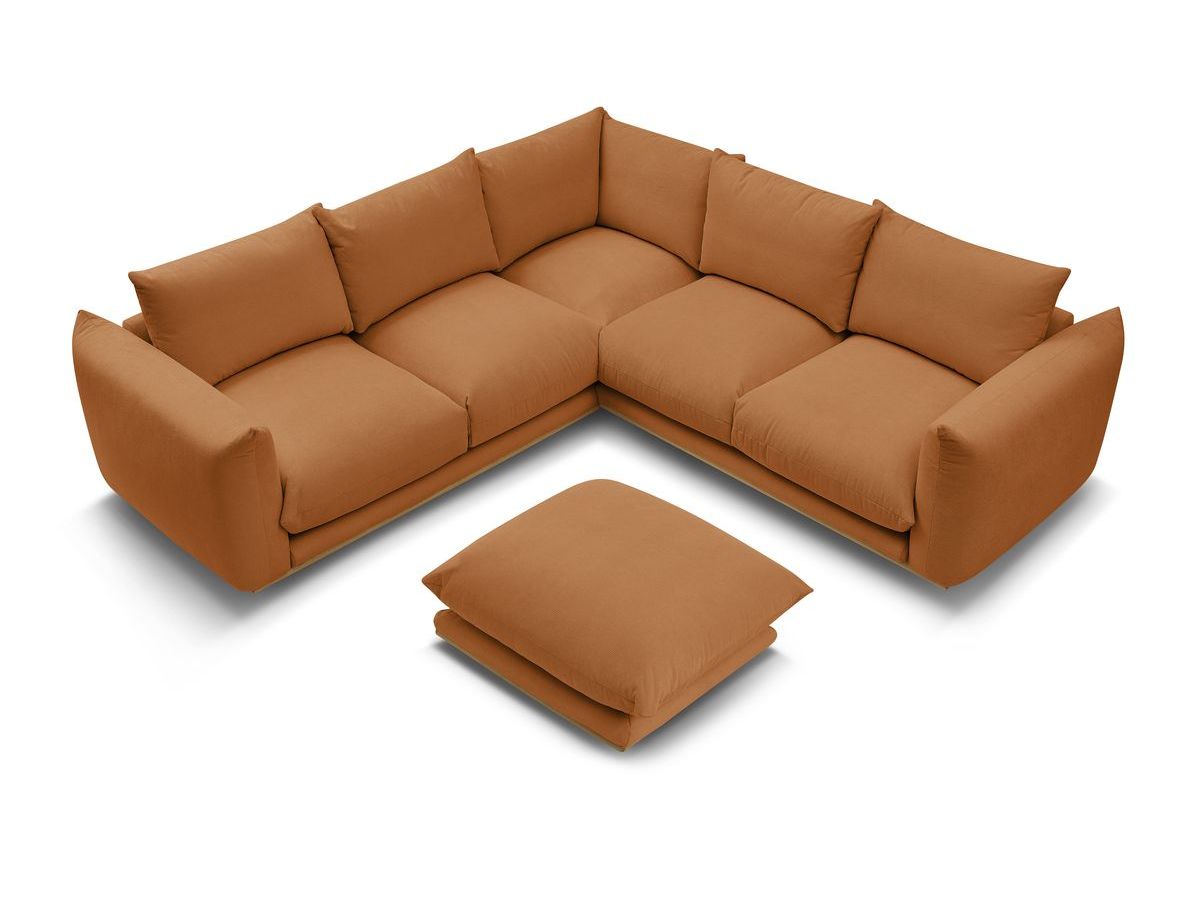 Canapé d'angle réversible ERNEST avec pouf