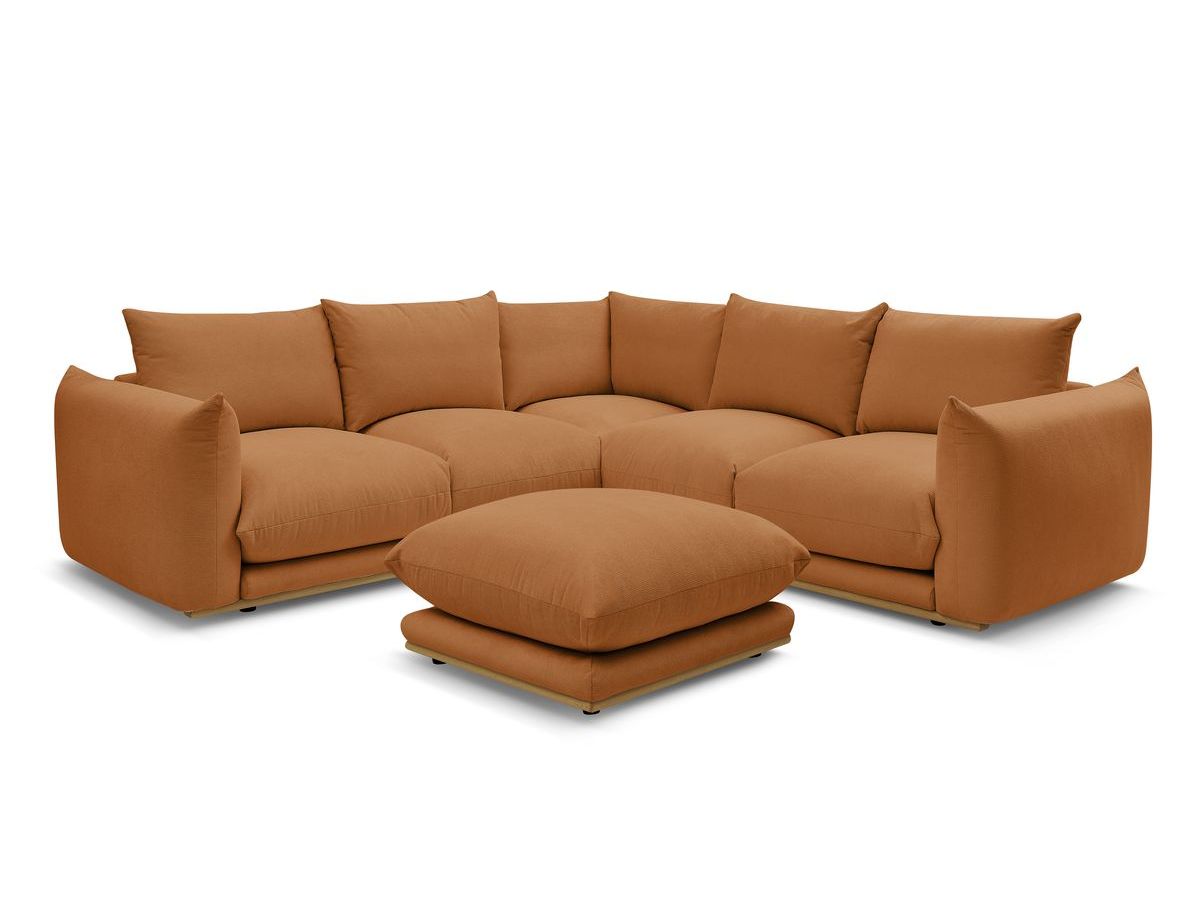 Canapé d'angle réversible ERNEST avec pouf