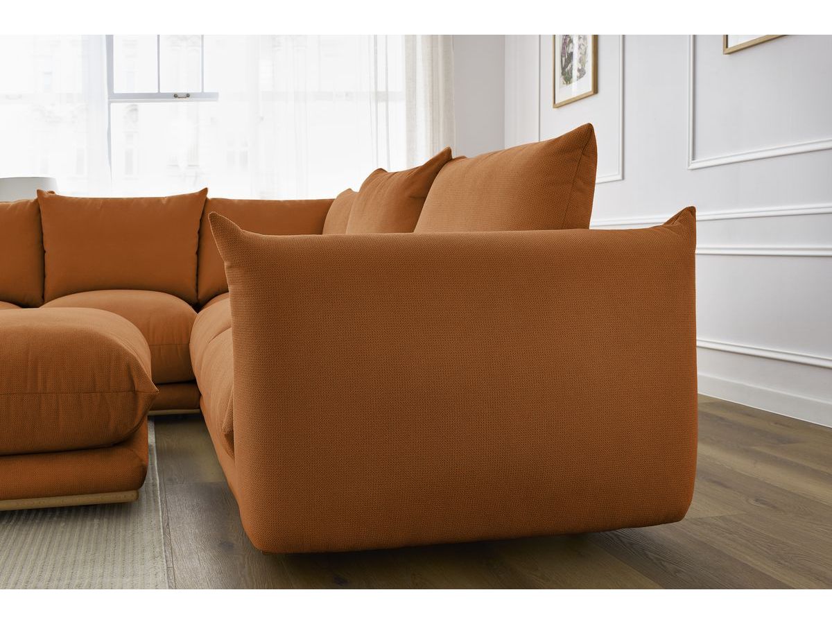 Canapé d'angle réversible ERNEST avec pouf