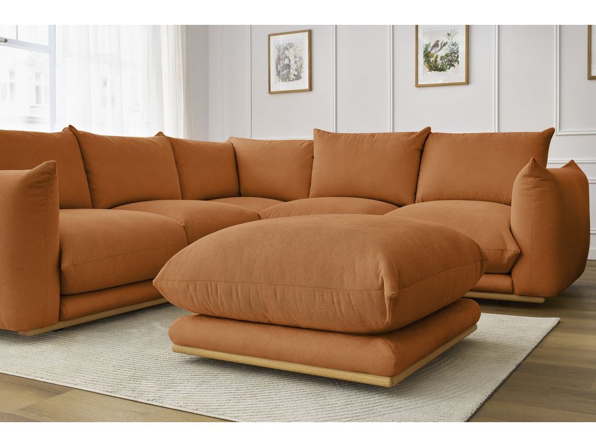Canapé d'angle réversible ERNEST avec pouf