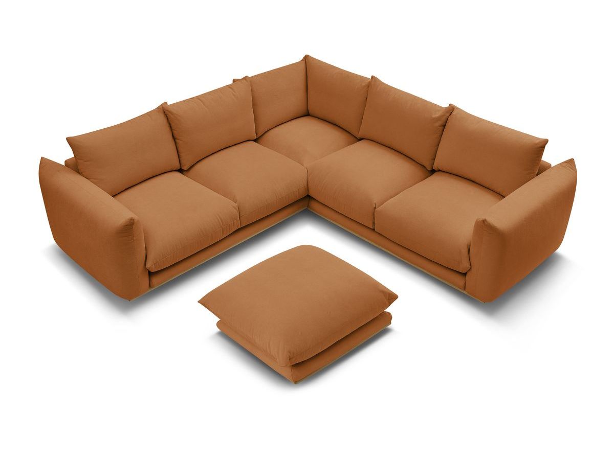 Canapé d'angle réversible ERNEST avec pouf