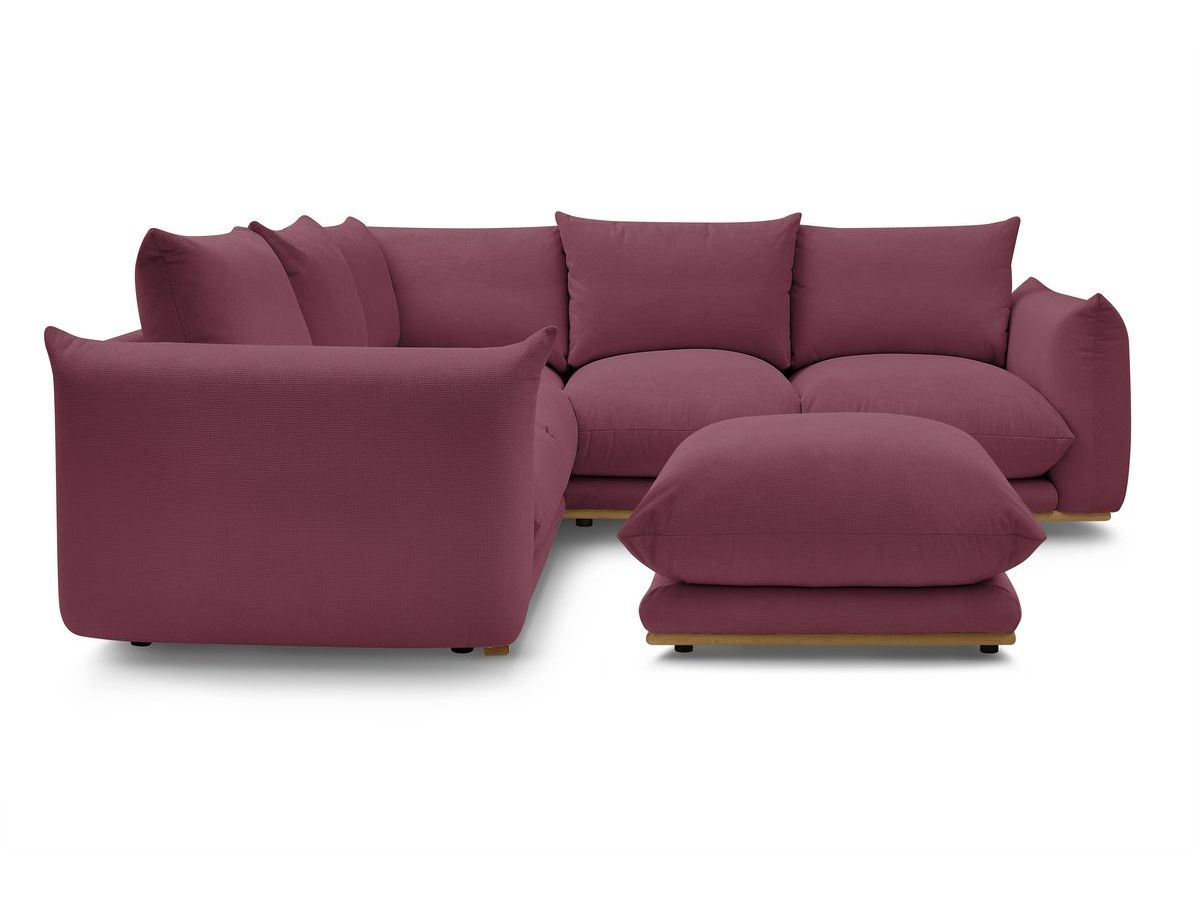 Canapé d'angle réversible ERNEST avec pouf