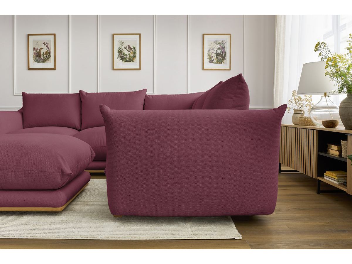 Canapé d'angle réversible ERNEST avec pouf