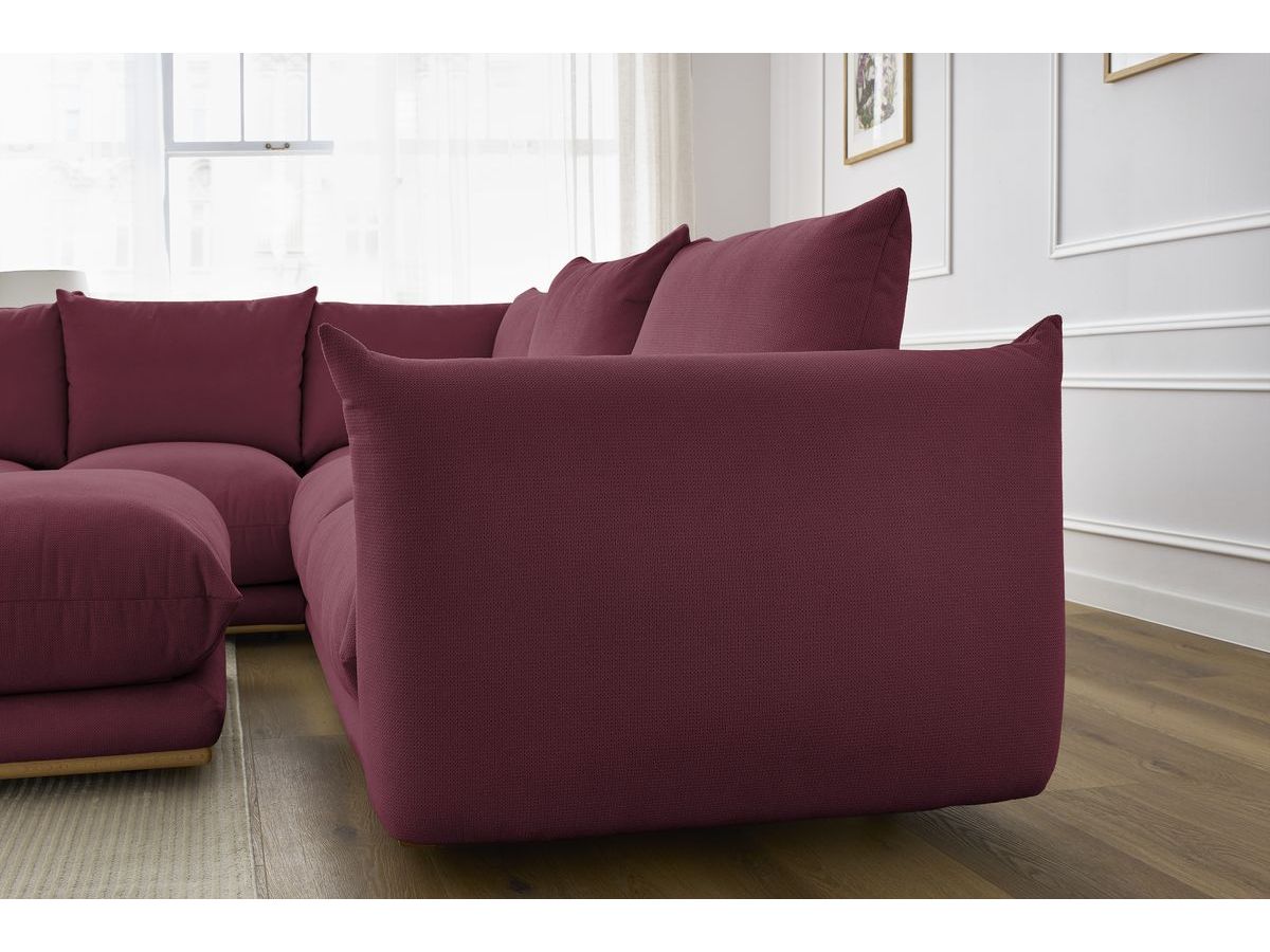Canapé d'angle réversible ERNEST avec pouf
