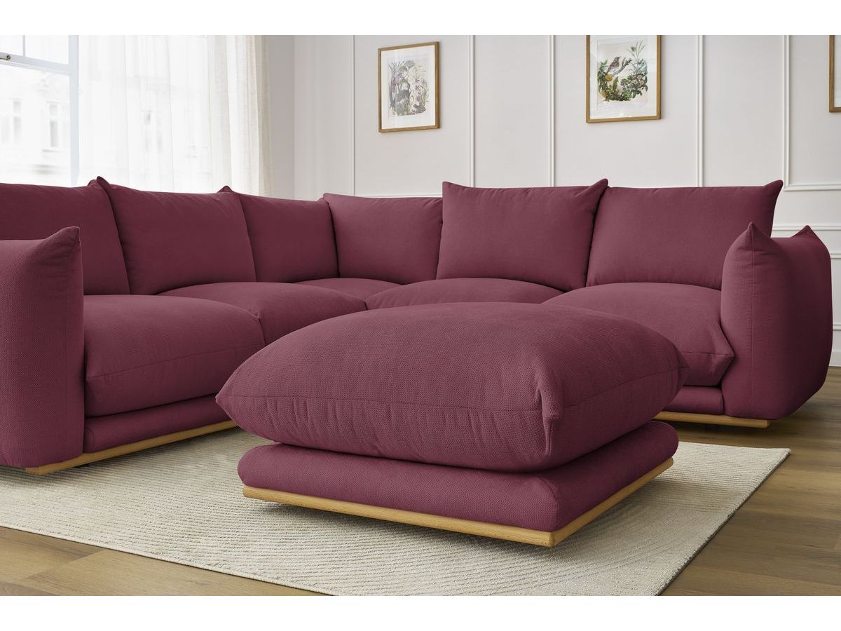 Canapé d'angle réversible ERNEST avec pouf