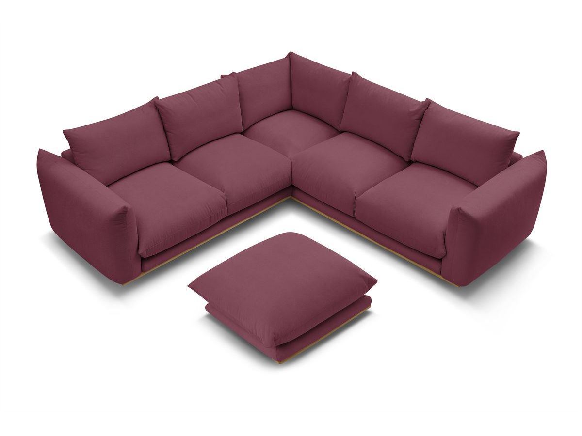 Canapé d'angle réversible ERNEST avec pouf