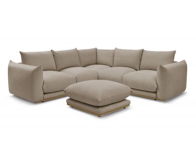 Canapé d'angle réversible ERNEST avec pouf
