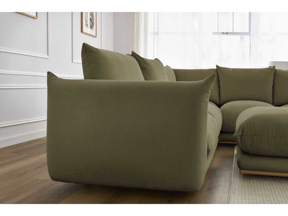 Canapé d'angle réversible ERNEST avec pouf