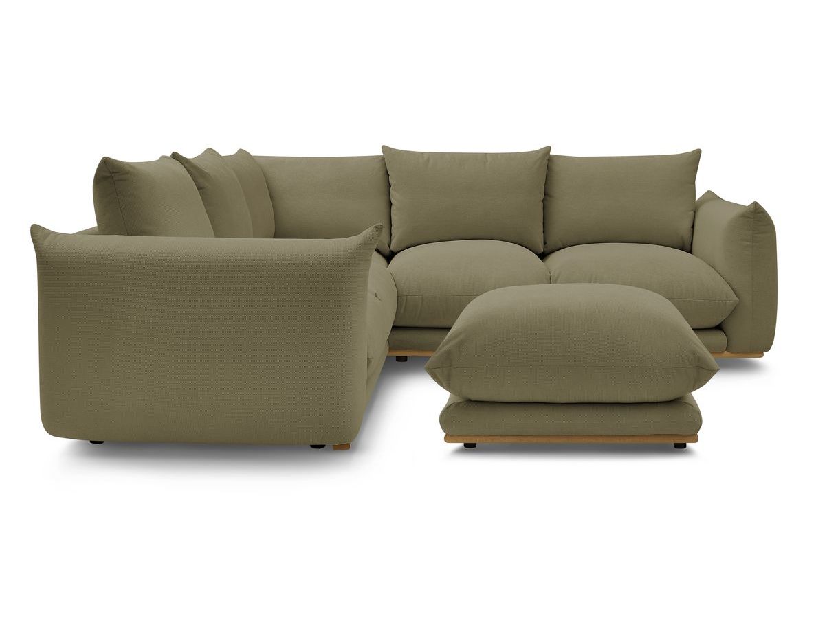 Canapé d'angle réversible ERNEST avec pouf