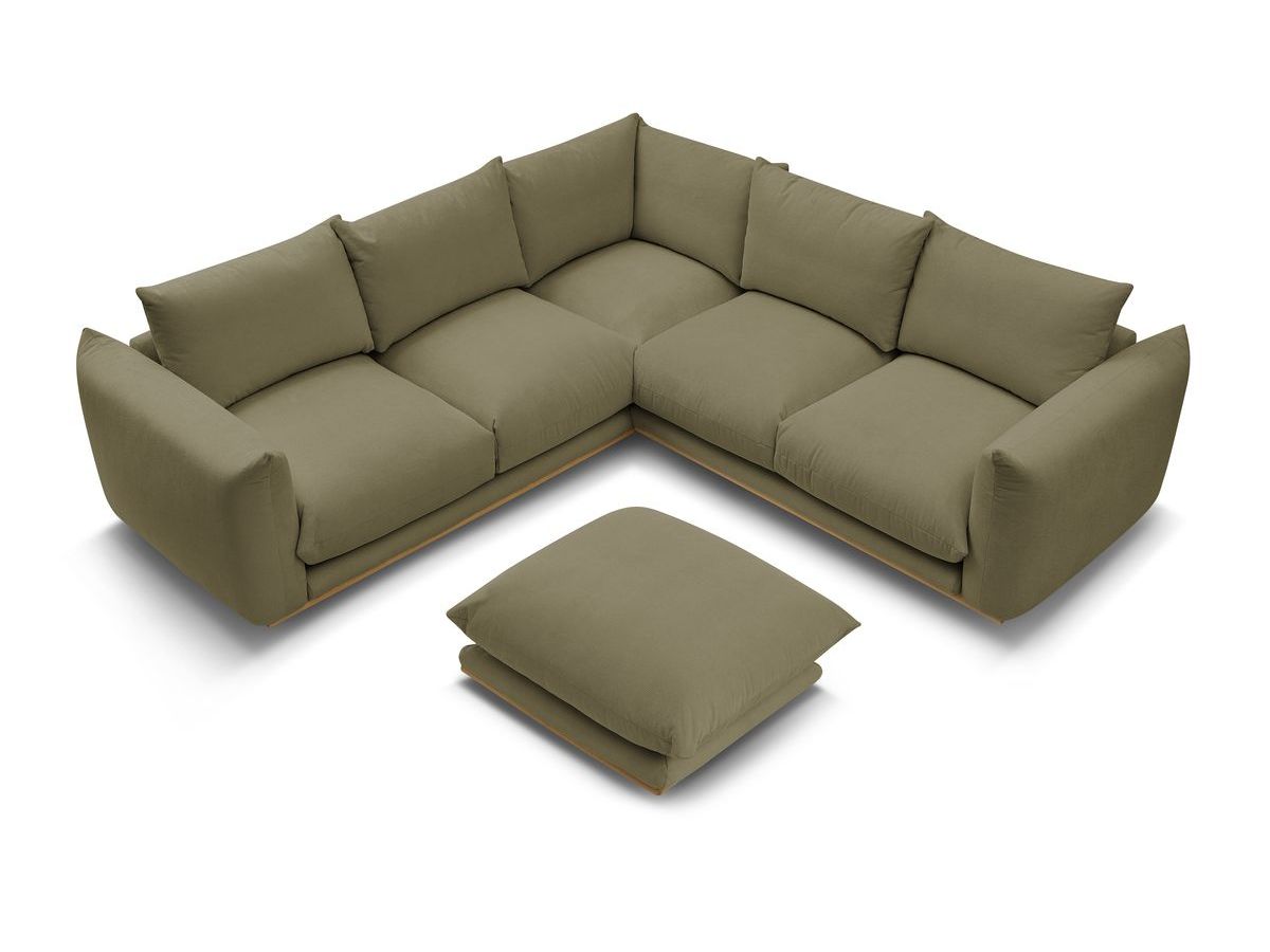 Canapé d'angle réversible ERNEST avec pouf