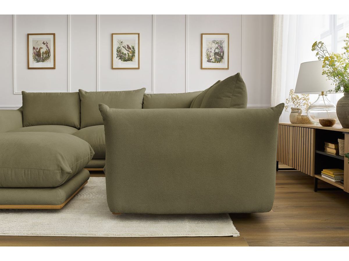 Canapé d'angle réversible ERNEST avec pouf
