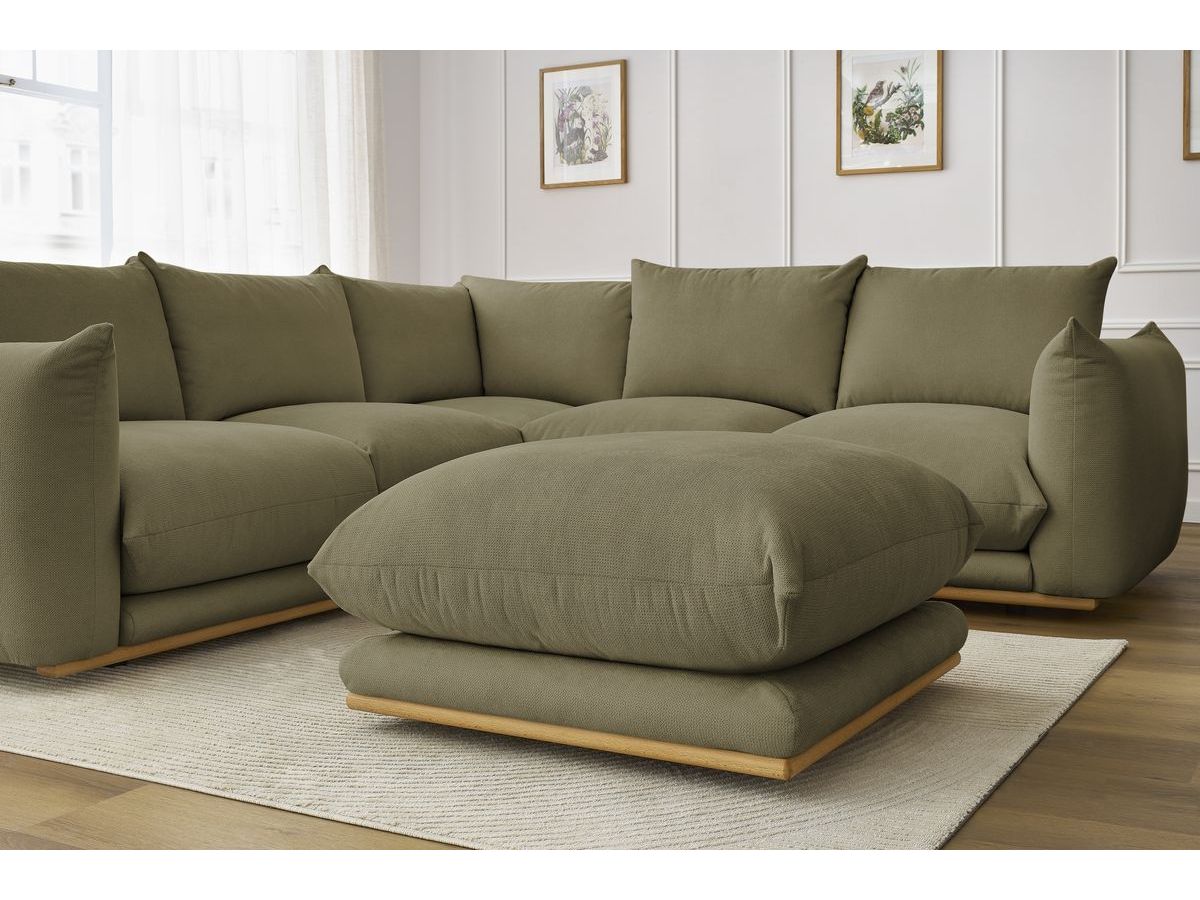 Canapé d'angle réversible ERNEST avec pouf