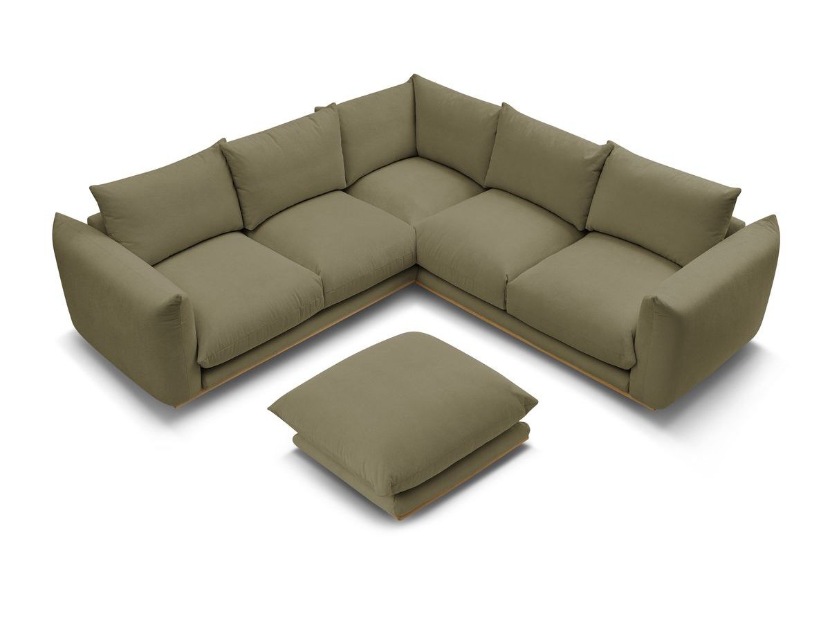 Canapé d'angle réversible ERNEST avec pouf