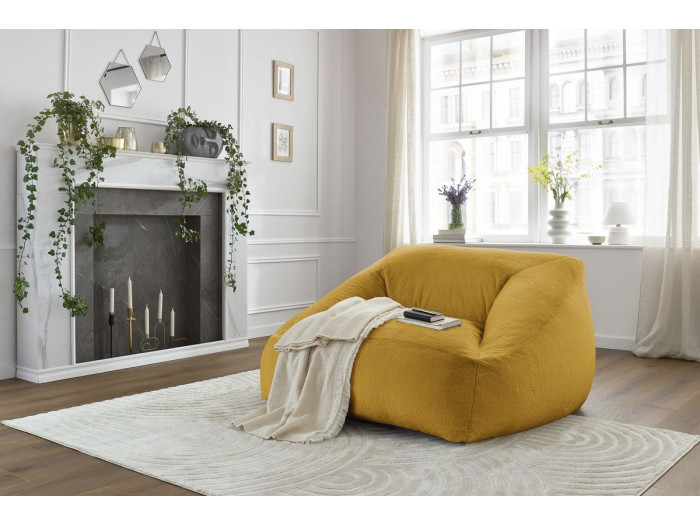 Fauteuil ultra moelleux LILIBET tissu imitation fourrure