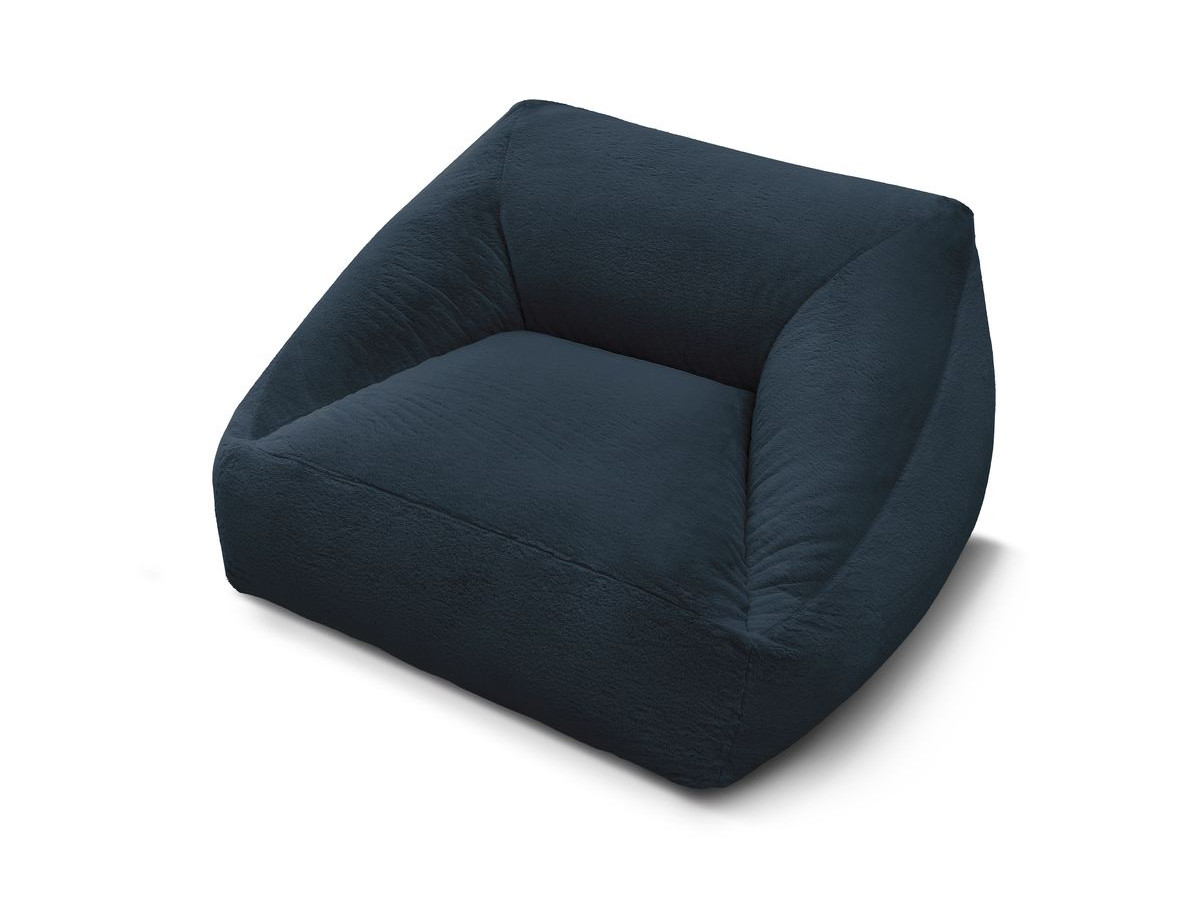Pouf ultra moelleux LILIBET tissu imitation fourrure