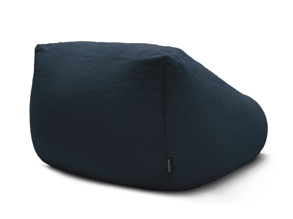 Pouf ultra moelleux LILIBET tissu imitation fourrure
